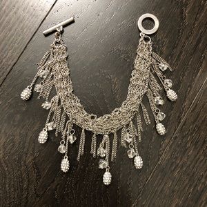 Beautiful Crystal Drop Bangle Brancelet